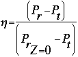 Mathematical equation for eta coordinate calculation