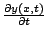 $\frac{\partial y(x,t)}{\partial t}$