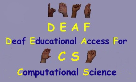 finger spelled DEAF C S Logo