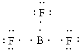 boron tetrafluoride ion bonding electrons