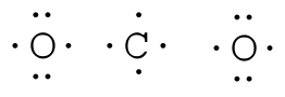 electron dot structure for carbon dioxide