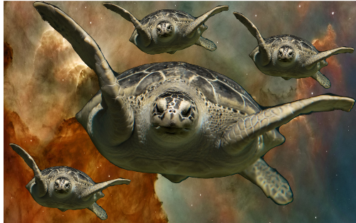 Cosmic Turtle (Photoshop Demo)  