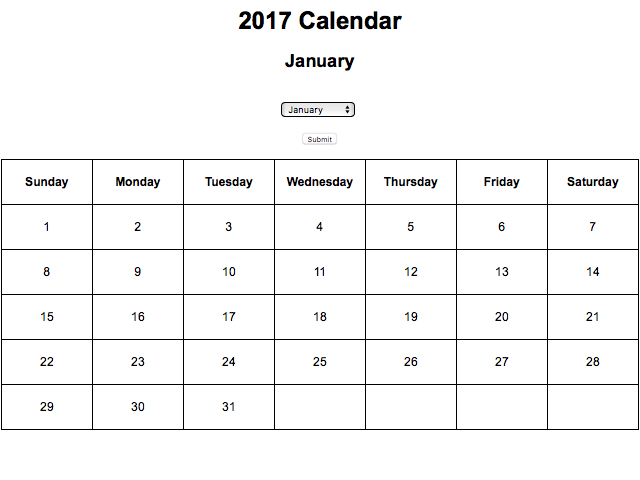 Calendar